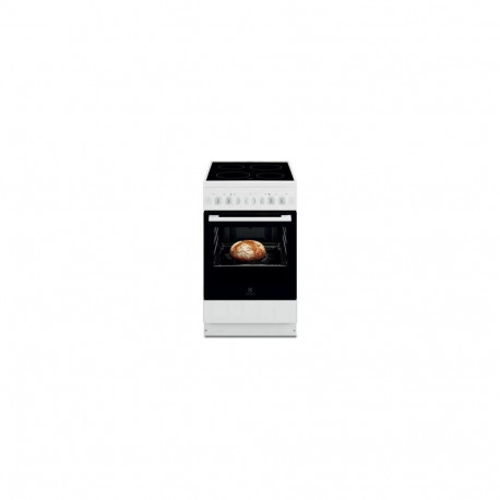 Electrolux LKR500066W Freestanding cooker Electric Ceramic hob Black, White