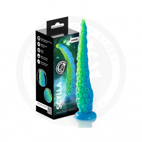 Epic - Scylla Fluorescent Thin Tentacle Dildo Large Size