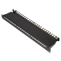 Extralink patch-paneel CAT6A STP 24-pordiline