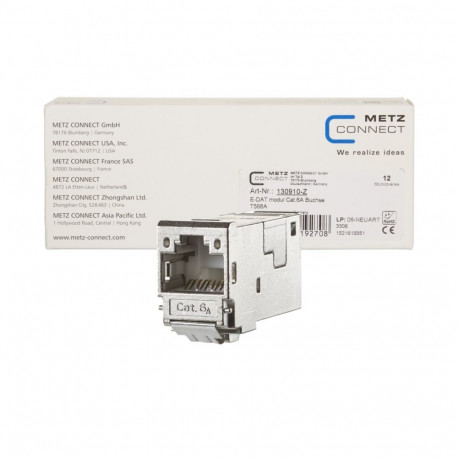METZ CONNECT 130910-Z wire connector RJ-45 Metallic