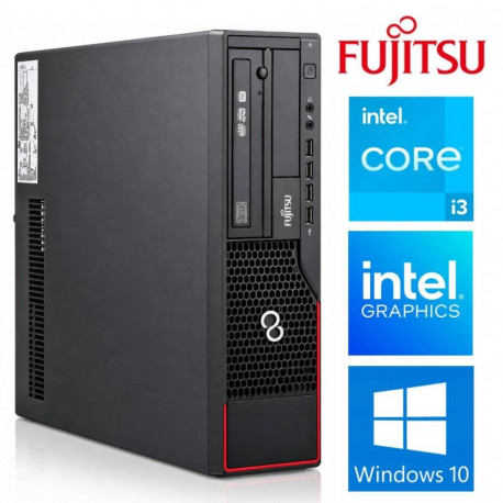 Fujitsu E500 E85+ SFF i3-2100 16GB 256SSD DVD WIN10Pro