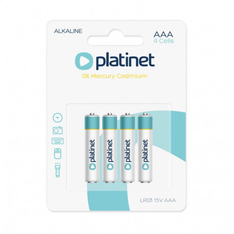 PLATINET BATTERY ALKALINE PRO LR03/AAA BLISTER*4 [42465]