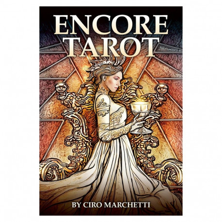 Tarot Cards - US Games Systems Encore Tarot Deck Set 82 Sepia-Toned Cards With Guidebook