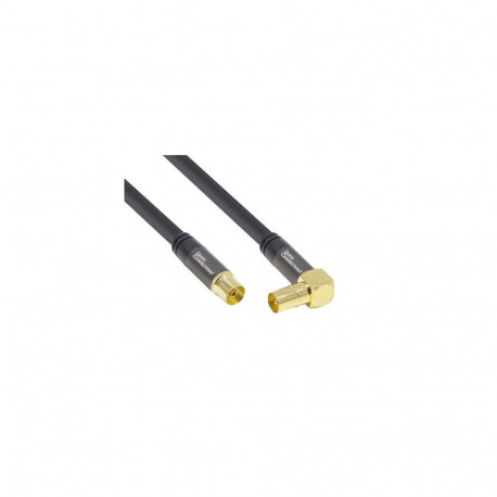 Alcasa GC-M2074 coaxial cable RG-6/U 3 m IEC/Koax Black