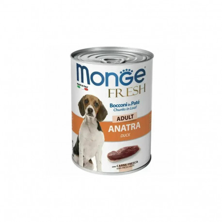 Monge Dog Fresh Adult Chunks in Loaf with Duck 400 g — complete wet food for adult dogs with duck, p