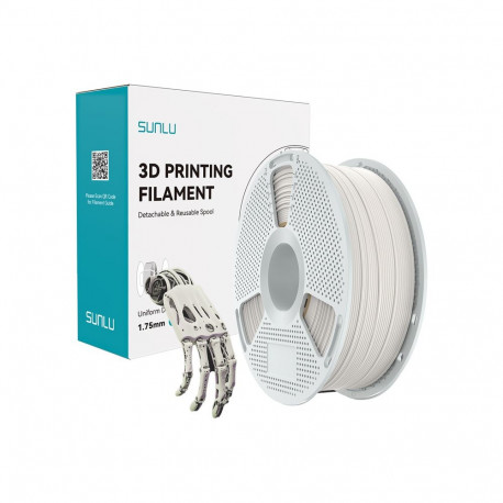 3D Printing Filament - Sunlu PA Easy, 75 MPa Tensile Strength, 121°C Heat Deflection, Natural White