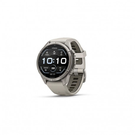 Garmin fenix 9 Pro nutikell, 43 mm, titaan, Fog Grey/Dark Sandstone silikoonrihmaga