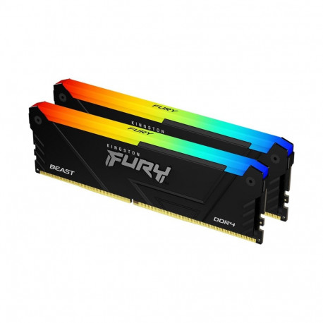 Kingston Technology mälumoodulid FURY Beast 64GB 3200MT/s DDR4 CL16 DIMM komplekt (2 tk), RGB
