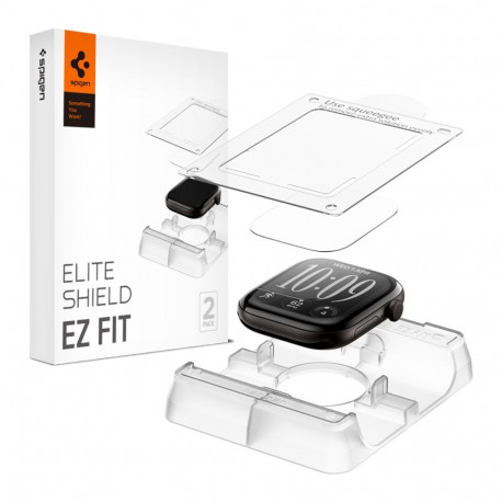 FOLIA HYDROŻELOWA SPIGEN ELITE SHIELD ”EZ FIT” 2-PACK APPLE WATCH 12 (46 MM) CLEAR
