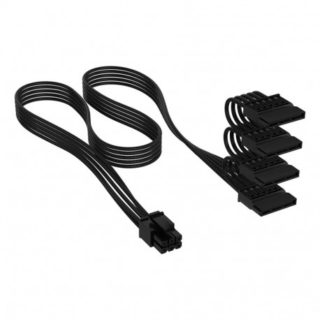 "CORSAIR Cable SATA Power, 750mm, Individ. Sleeved, Black"