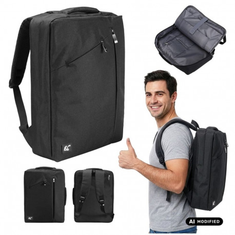 NanoRS sülearvuti seljakott RS203 B 15.6", veekindel, 43x30x10, must