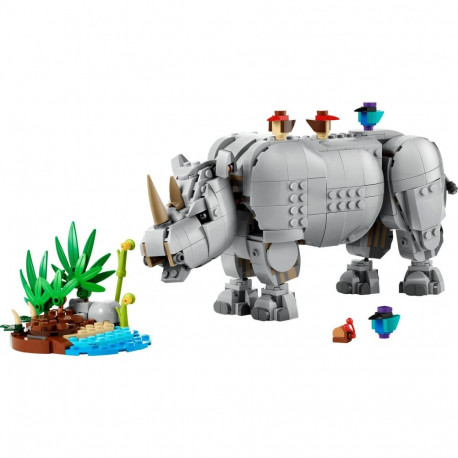 Building Block Set - LEGO Creator 3-in-1 31171 Wild Animals: Majestic Rhino with Birds, 780 Pieces