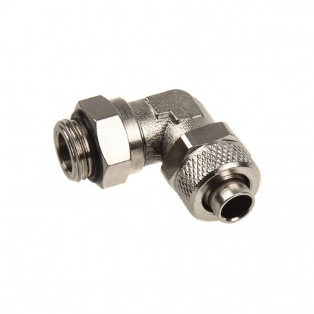 Aquatuning 10/8mm (8x1mm) screw-on nozzle G1/4 90° rotatable