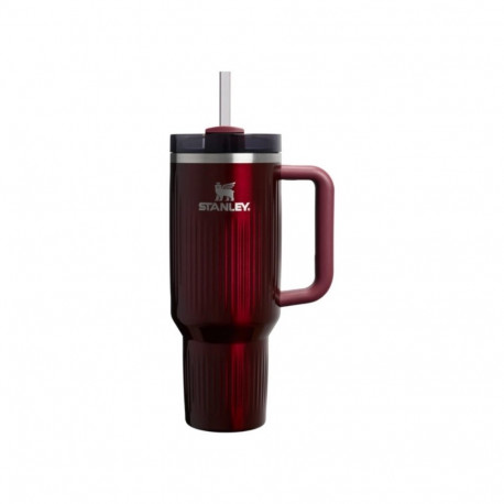 Thermal mug with straw The Quencher H2.0 Fluted Tumbler 1.18L glossy maroon
