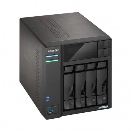 Asustor NAS-lauaserver LOCKERSTOR 4 Gen2+ Intel® Celeron® N5105 4GB DDR4 ADM, must