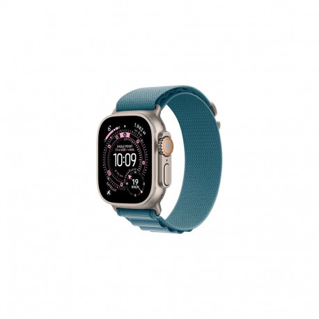 Apple Watch Ultra 3 GPS + Cellular 49mm looduslikust titaanist korpusega, helesinise Alpine Loopi ri