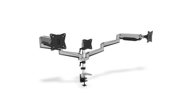 Clamb Mount for Monitors with Gas Spring, 3xLCD,27'',adjustable and rotated 360°