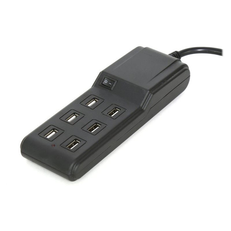 Omega USB laadija Family 6-port, must (42092)