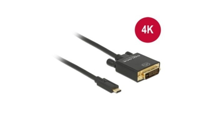 Cable USB-C -> DVI 24+1 M/M 2m 4K