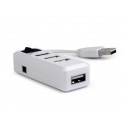 USB HUB with switch 4-port white