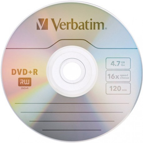 Verbatim DVD+R Matt Silver 4,7GB 16x taaspakendatud
