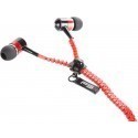 Omega Freestyle zip earphones FH2111, red