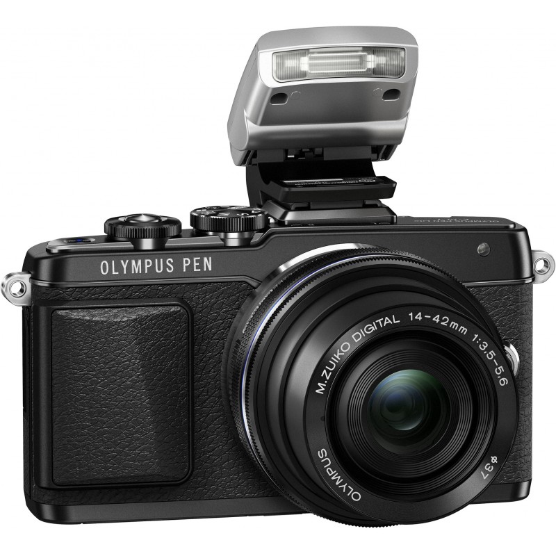 Olympus PEN Lite E-PL7 + 14-42mm EZ Kit, black - Mirrorless cameras