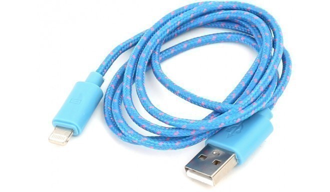 Omega кабель Lightning 1м, синий (42306)