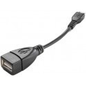 Vivanco cable microUSB - USB OTG (34761)