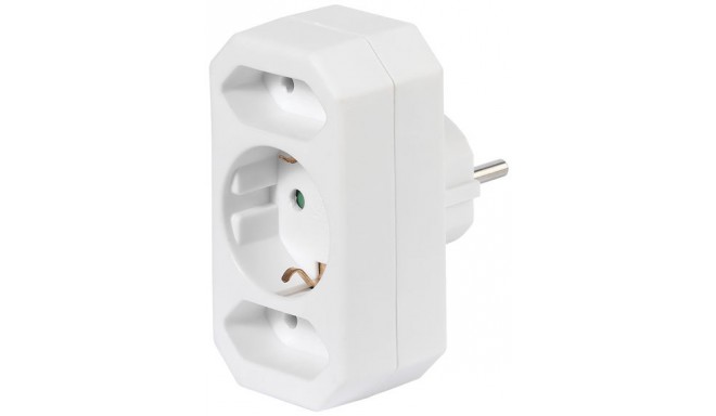 Vivanco adapter 2xEuro + 1xSchuko (17462)