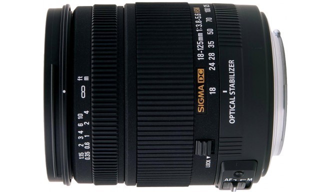 Sigma AF 18-125mm f/3.8-5.6 DC OS HSM objektiiv Nikonile