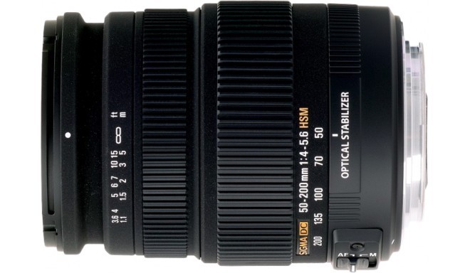 Sigma AF 50-200mm f/4-5.6 DC OS HSM objektiiv Nikonile