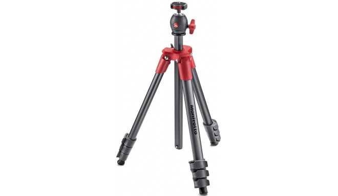 Manfrotto statīvs MKCOMPACTLT-RD, sarkans (bez iepakojuma)