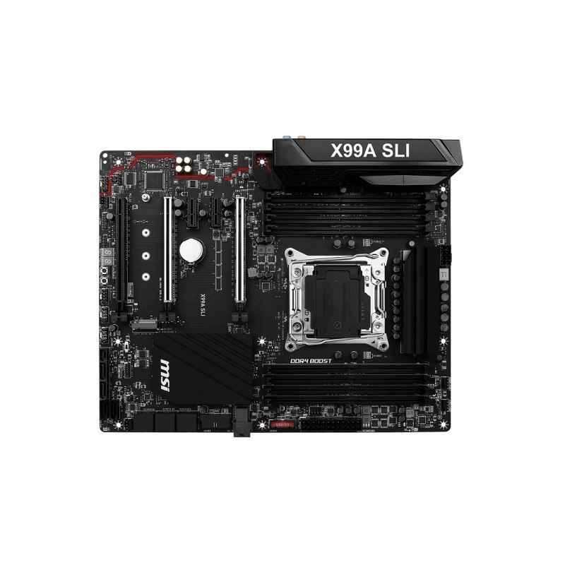 Материнская плата msi tomahawk. MSI x99a SLI Plus. Материнская плата MSI x99a SLI. MSI материнская плата x99-d4. MSI x99 a вид сзади.