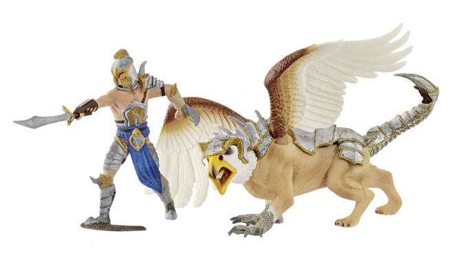 Schleich toy figure Eldrador Fighter with Griffin