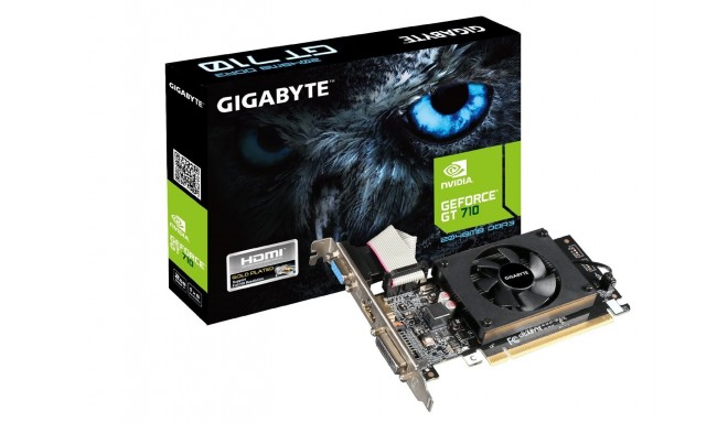 GIGABYTE GeForce GT 710 - 2GB - HDMI, DVI-D, VGA