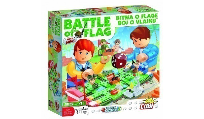 Battle for the flag - Small Army bricklaying game