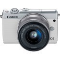 Canon EOS M100 + EF-M 15-45mm IS STM, white