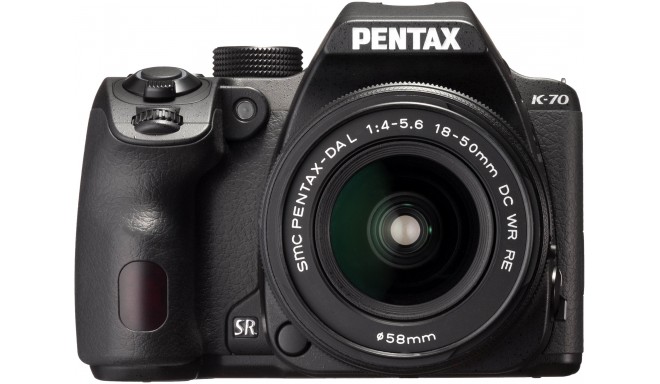 Pentax K-70 + DA 18-50 мм RE Kit, черный