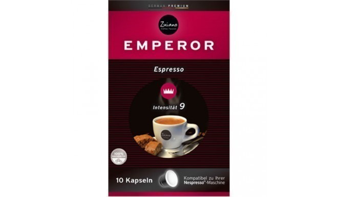 Zuiano Emperor Coffee Capsules, 55 g, 10 caps