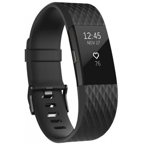 Fitbit aktiivsusmonitor Charge 2 S, must/gunmetal