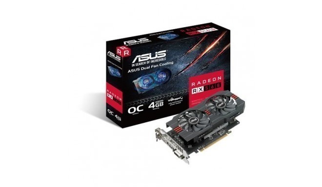 Asus graphics card VGA PCIE16 RX 560 4GB GDDR5/RX560-O4G-EVO