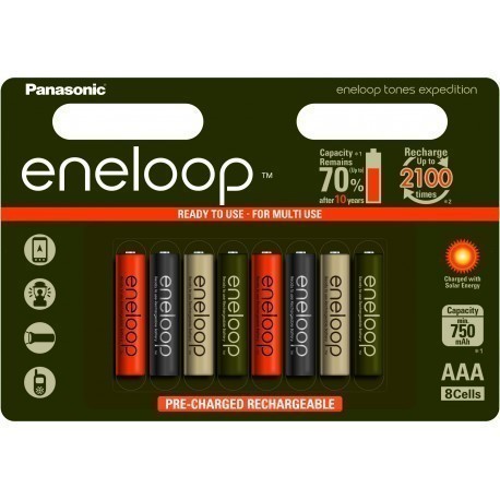 Panasonic eneloop aku AAA 750 8B Expedition
