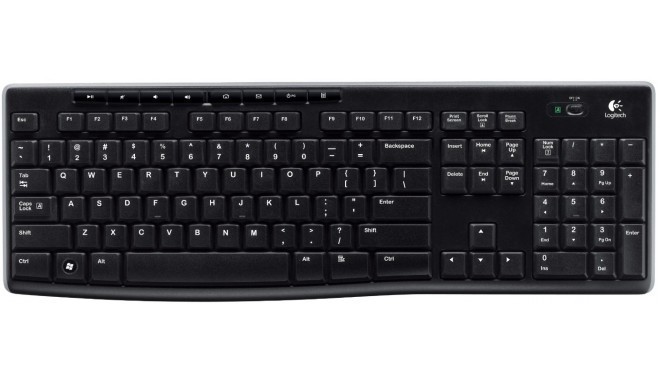 Logitech keyboard K270 Wireless, black