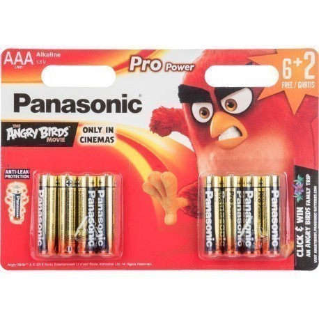 Panasonic Pro Power baterija LR03PPG/8B (6+2) AB
