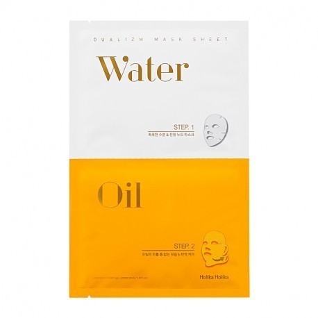Holika Holika Двойная тканевая маска для лица Dualizm Mask Sheet (Water & Oil)