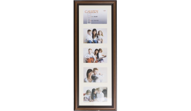 Photo frame Ema Gallery 20x60/5/10x15, brown (VF3969)