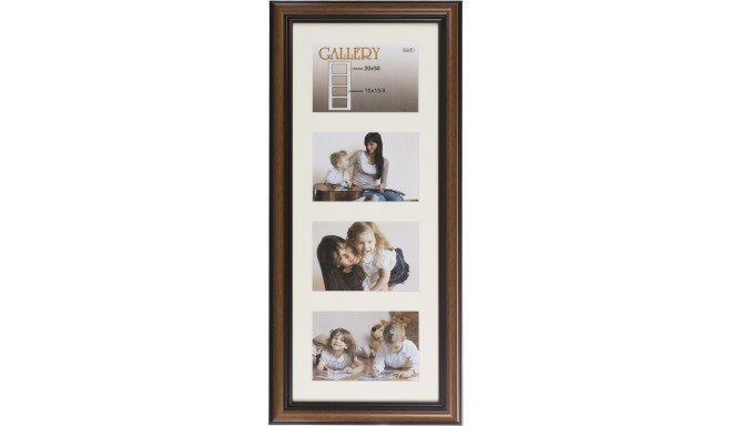 Photo frame Ema Gallery 20x50/4/10x15, brown (VF3969)