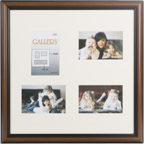 Pildiraam Ema Gallery 40x40/4/10x15, pruun (VF3969)