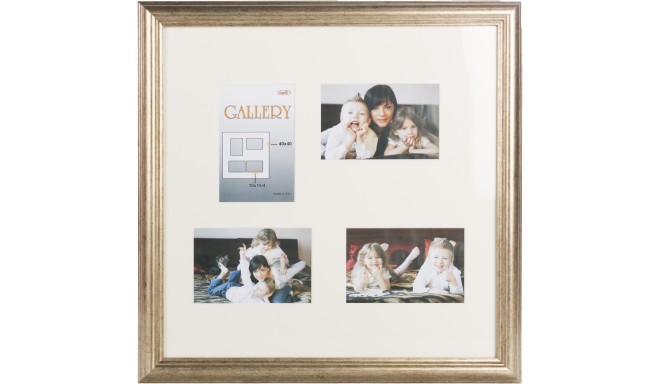 Photo frame Ema Gallery 40x40/4/10x15, bronze (VF3968)